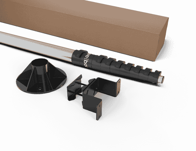 Telescoping Building Pole Antenna Mast