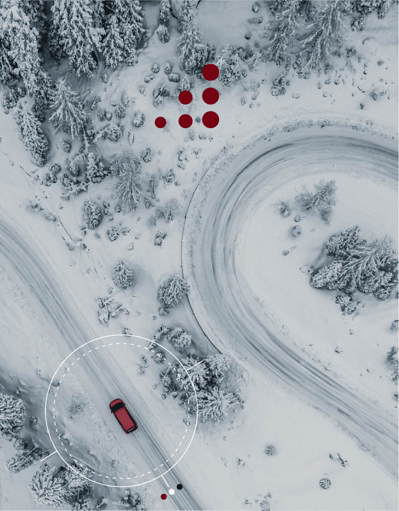 car in the snow