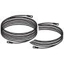 60’ + 75’ Black RG11 Cables