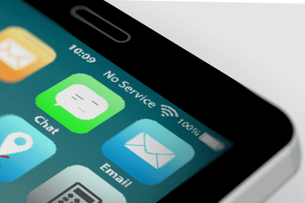 a cellphone with no service