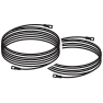 60’ + 75’ Black RG11 Cables