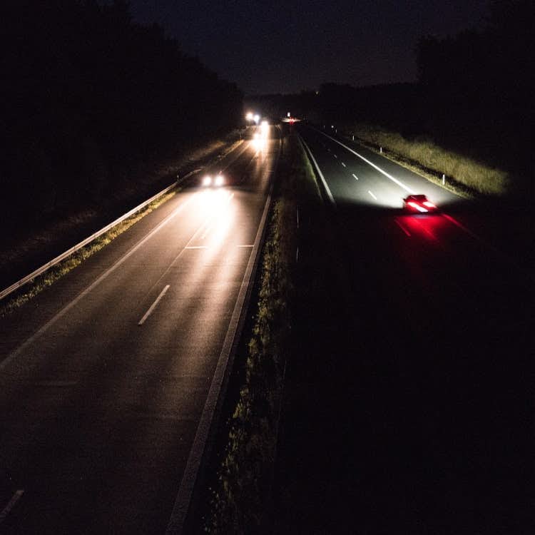 nighttime rural commute