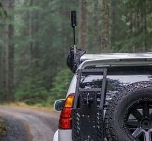 weboost cell phone signal booster on an overlander